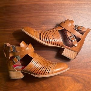 Jeffrey Campbell woven bootie